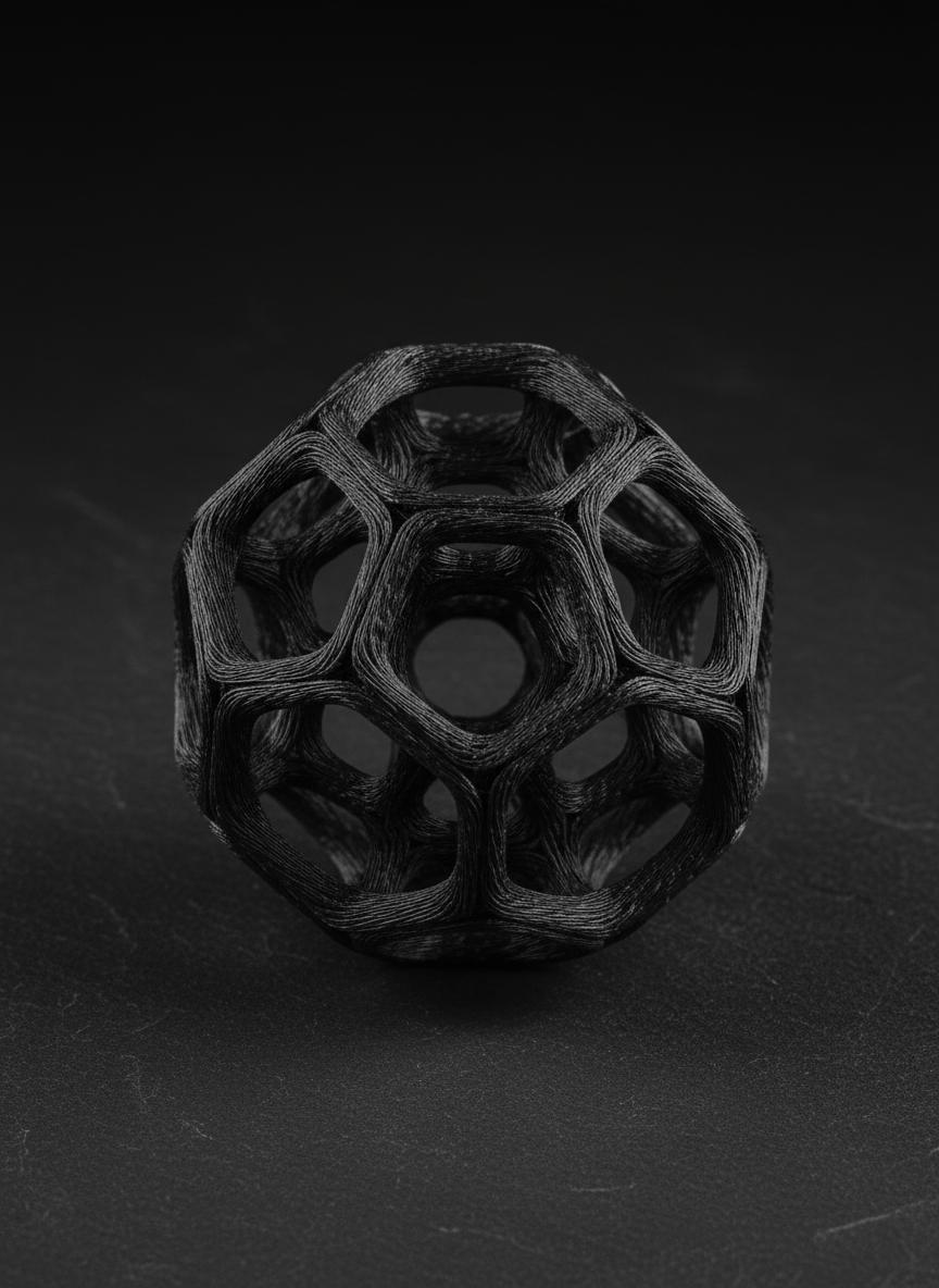 3D printed prototype component with lattice structure